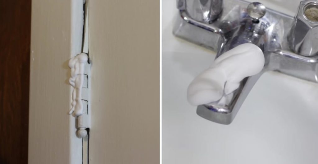 En la limpieza de los grifos del baño