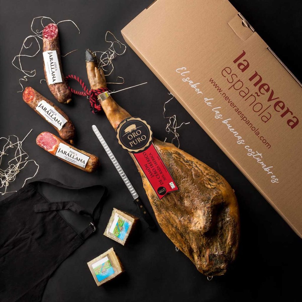 Lotes de jamón ibérico para Navidad de La Nevera Española