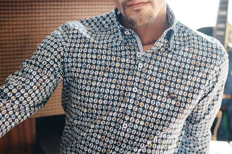 Las camisas estampadas de hombre de manga larga de la marca The Surfcar