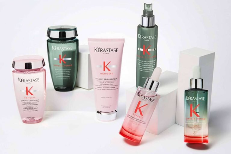 La línea anticaída específica Genesis Homme de Kérastase, disponible en Llarcó