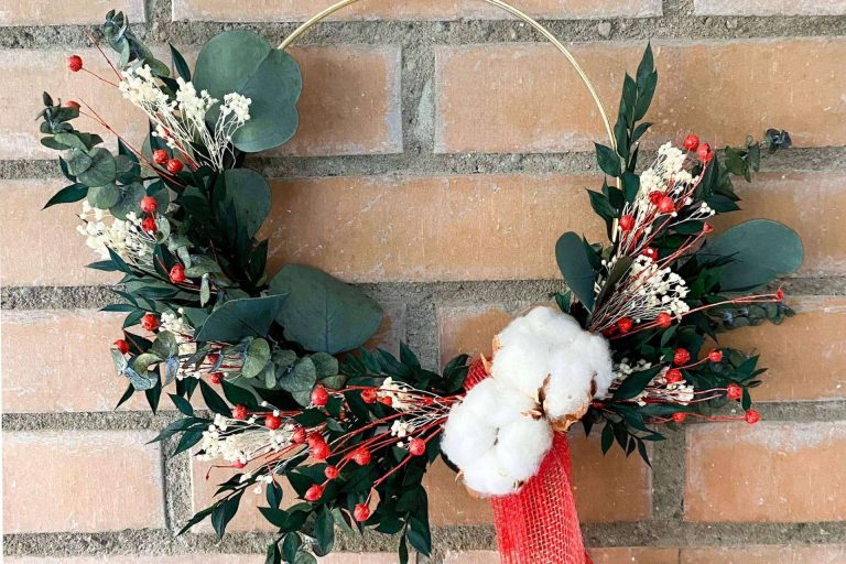 Flores secas y preservadas para la decoración de Navidad, de la mano de Floueri