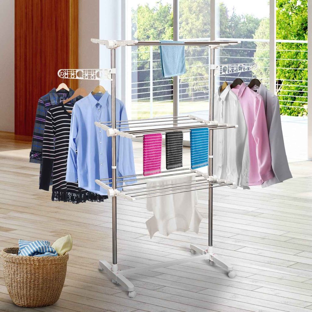 Elige un buen tendedero para secar la ropa 