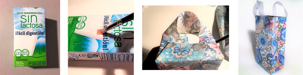 Reutiliza tus cartones de leche o zumo para hacer bolsas de regalo