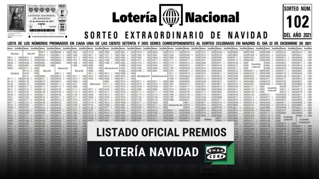 Comprobación de la lista de premios 