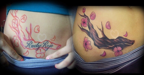 Formas creativas de tapar los tatuajes de un ex