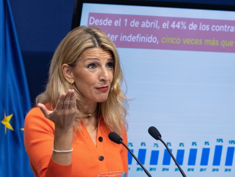 Yolanda Díaz considera que la bajada de precios de los alimentos sólo es útil si lo propone ella