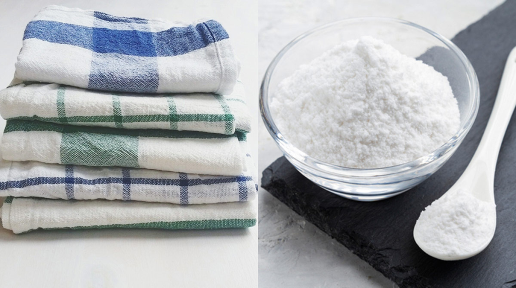 Así puedes quitarle el mar olor a los trapos de la cocina 75 Truco # 1. Bicarbonato de sodio y vinagre
