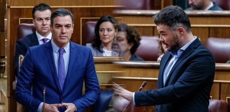 Unidas Podemos deja solo al PSOE en su pacto con ERC