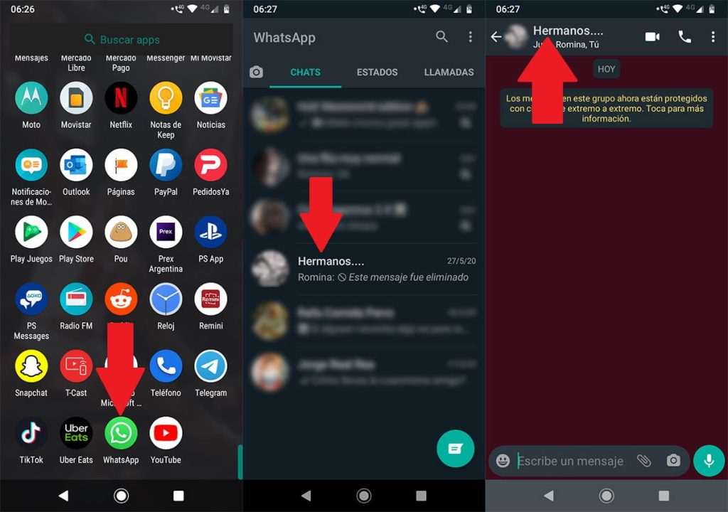 Busca la opción notificaciones