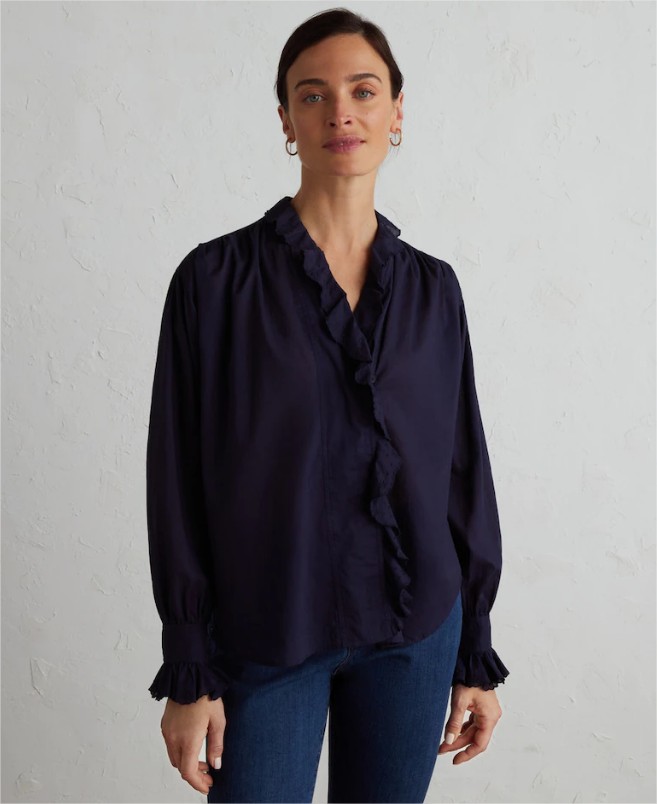 blusa manga con volante lloyds el corte ingles