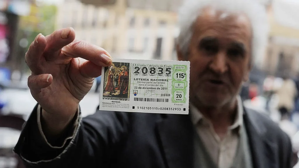 billetes loteria de  la Navidad