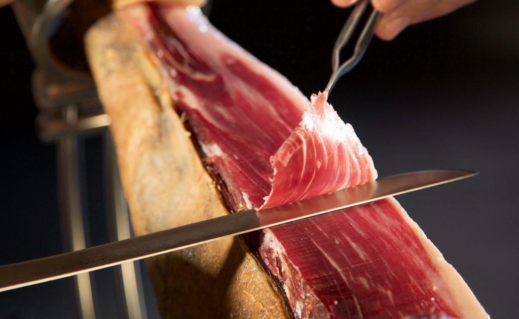 cortar jamón