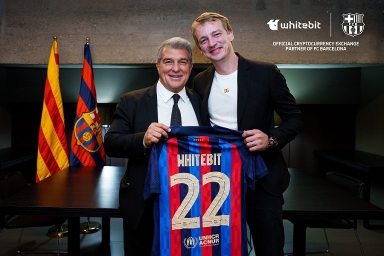 WhiteBIT llegó a ser el socio oficial de intercambio de criptomonedas del FC Barcelona