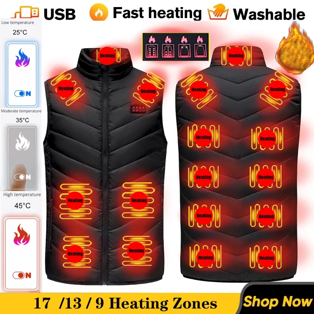Estos chalecos calefactores de Aliexpress son perfectos para salir a caminar y olvidarse del frio