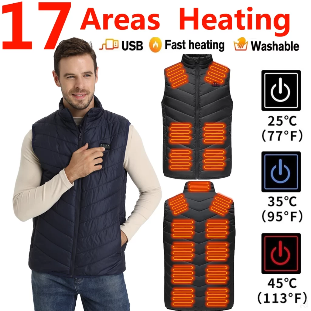 Estos chalecos calefactores de Aliexpress son perfectos para salir a caminar y olvidarse del frio