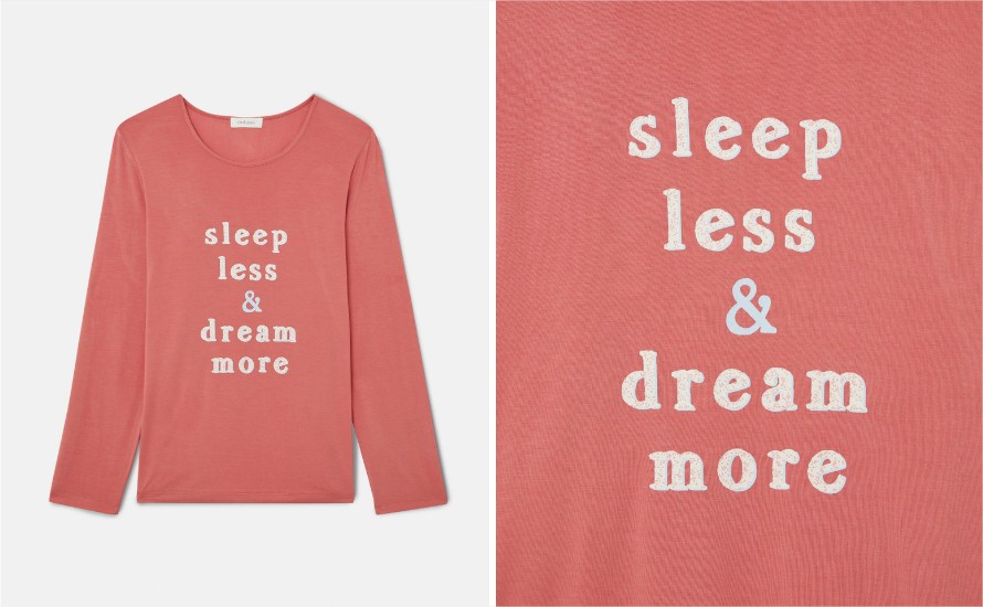 Camiseta de mujer manga larga estampada el corte ingles