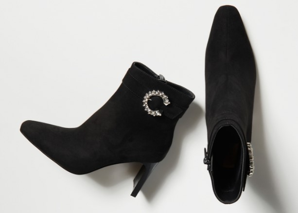 Botín tacón strass