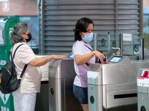 mascarillas transporte público