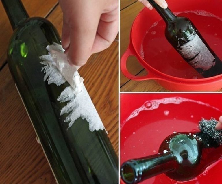 El truco para quitarle la etiqueta a las botellas de cristal y que no queden feas