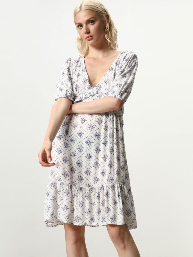 El vestido de Lefties a precio de mercadillo que causa sensación 74 Lefties - Vestido Corto Estampado