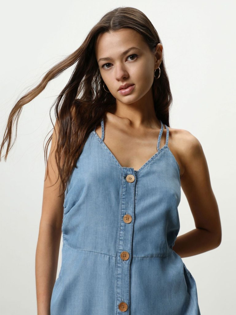 El vestido de Lefties a precio de mercadillo que causa sensación 70 Lefties - Vestido Vaquero Ligero De Tirantes