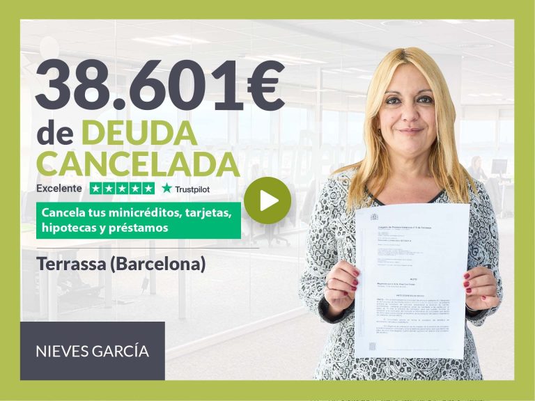 Repara tu Deuda Abogados cancela 38.601€ en Terrassa (Barcelona) con la Ley de Segunda Oportunidad