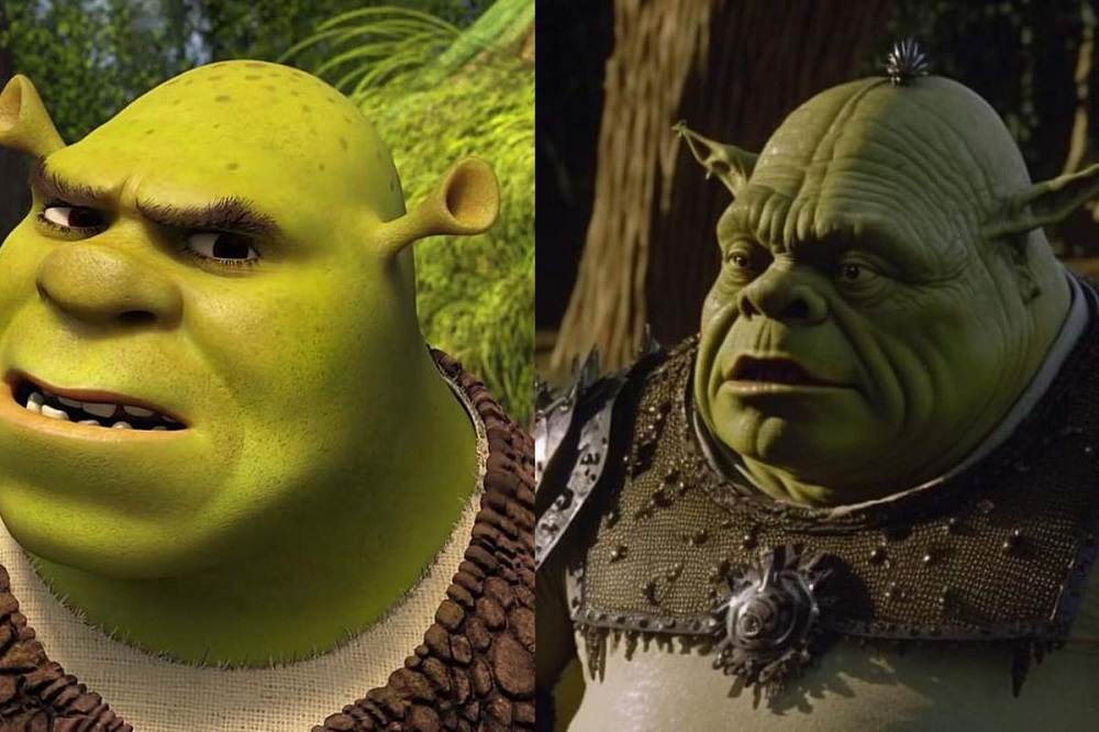 Shrek de los 80 Una verdadera obra de arte