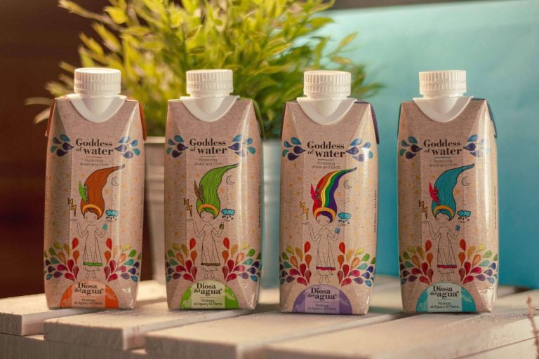 Agua en caja, el envase sostenible de la Diosa del Agua