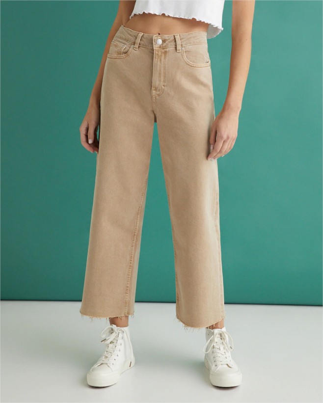 pantalon wide led green coast el corte ingles