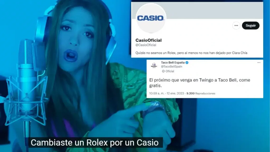"Casio" le hace un guiño a Shakira y rechaza a Piqué