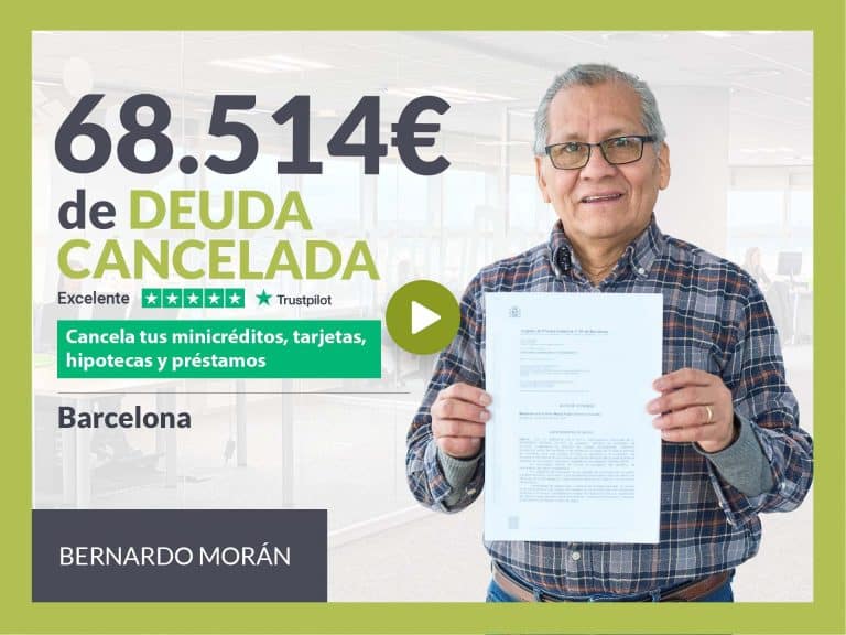 Repara tu Deuda Abogados cancela 68.514 € en Barcelona (Catalunya) con la Ley de Segunda Oportunidad