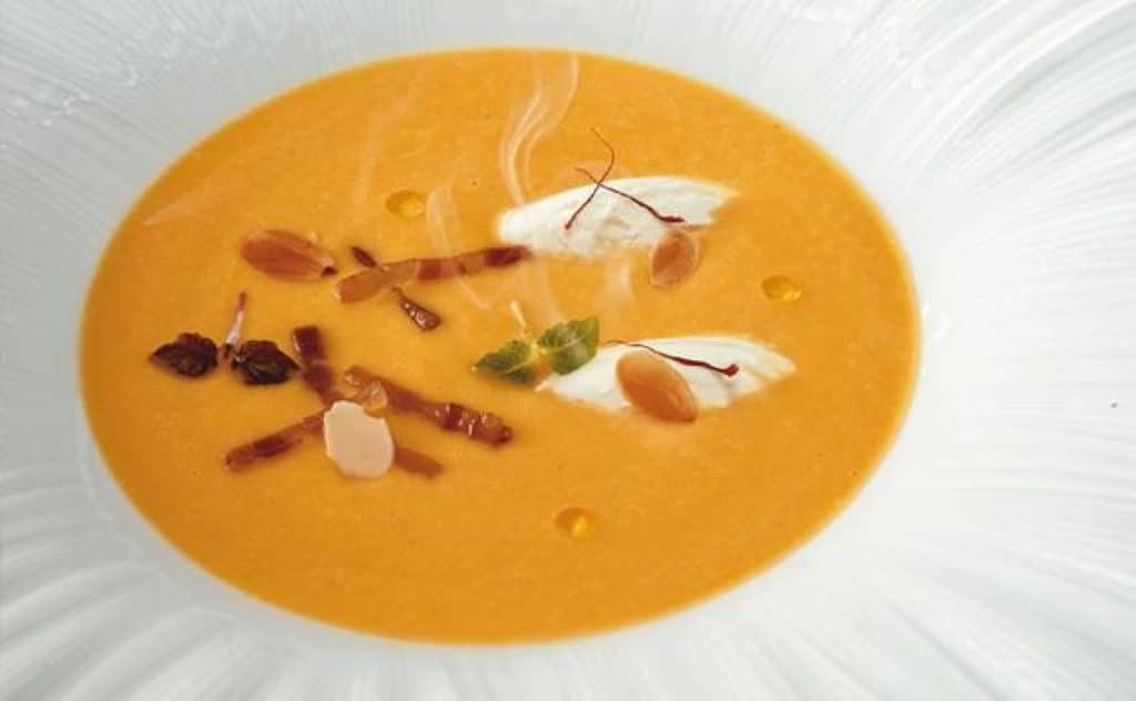 Crema de calabaza del chef Martin Berasategui