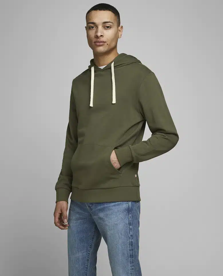 El Corte Inglés - Sudadera de hombre básica verde slim