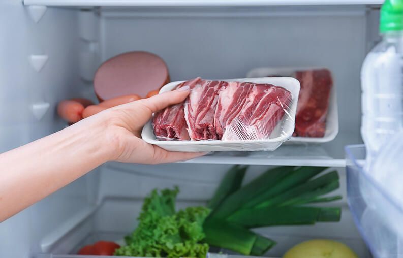 El espacio correcto para la carne y el pescado
