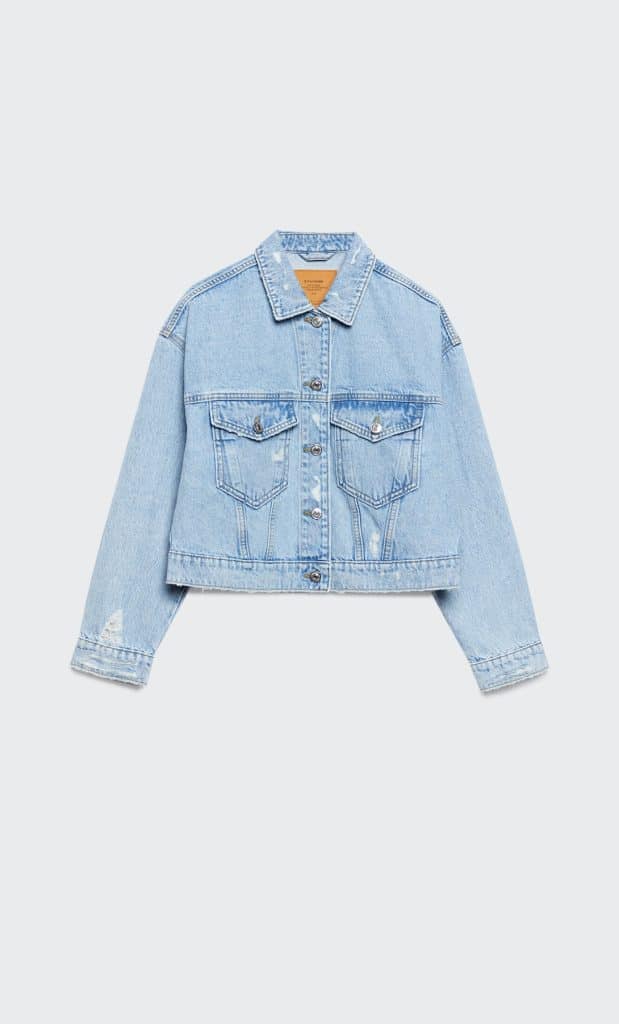 Cazadora denim regular fit