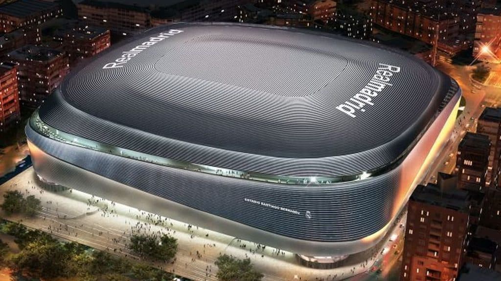 Florentino Pérez está contento con el Nuevo Bernabéu