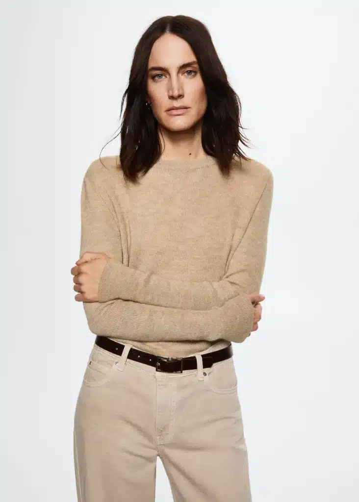 El peto largo de Mango que ya era tendencia antes del 64% de descuento 94 Mango - Jersey cuello redondo