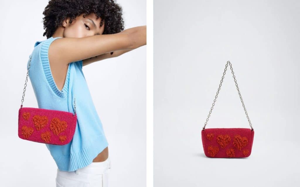 La fiebre con los nuevos bolsos de Parfois: pequeños, cómodos y en varios colores 220 Bolso de fiesta con abalorios