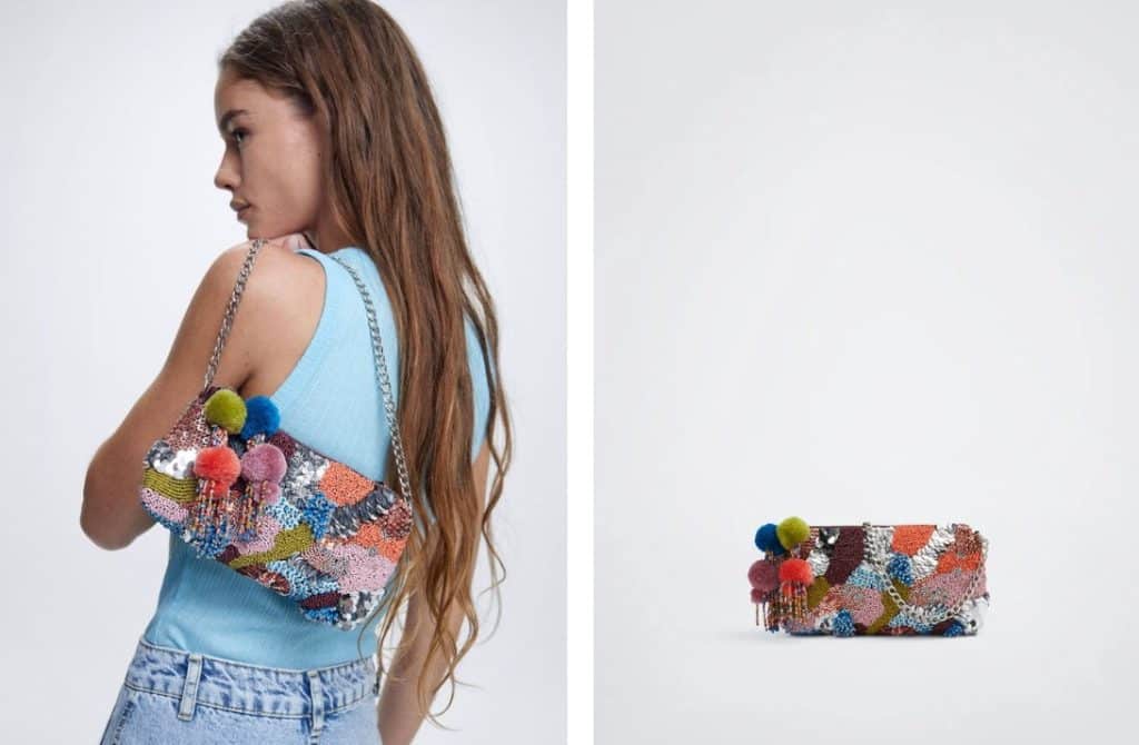 La fiebre con los nuevos bolsos de Parfois: pequeños, cómodos y en varios colores 219 Bolso con abalorios y lentejuelas