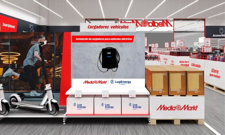 MediaMarkt se alía con LugEnergy para ofrecer la instalación de cargadores para vehículos eléctricos