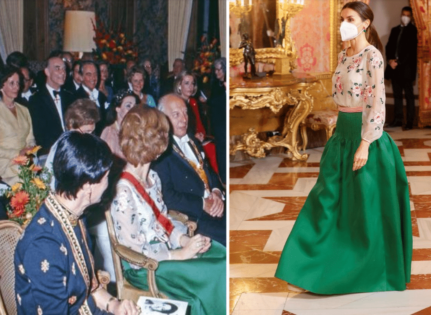 Todos los vestidos que la reina Letizia ha heredado de la Casa Real
