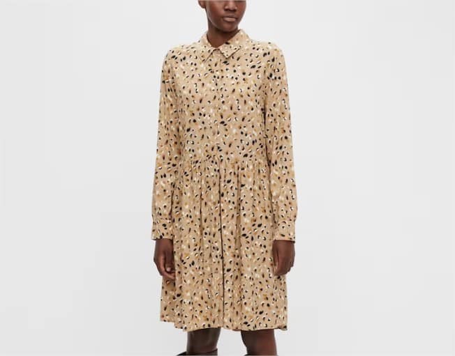 Vestido camisero corto el corte ingles