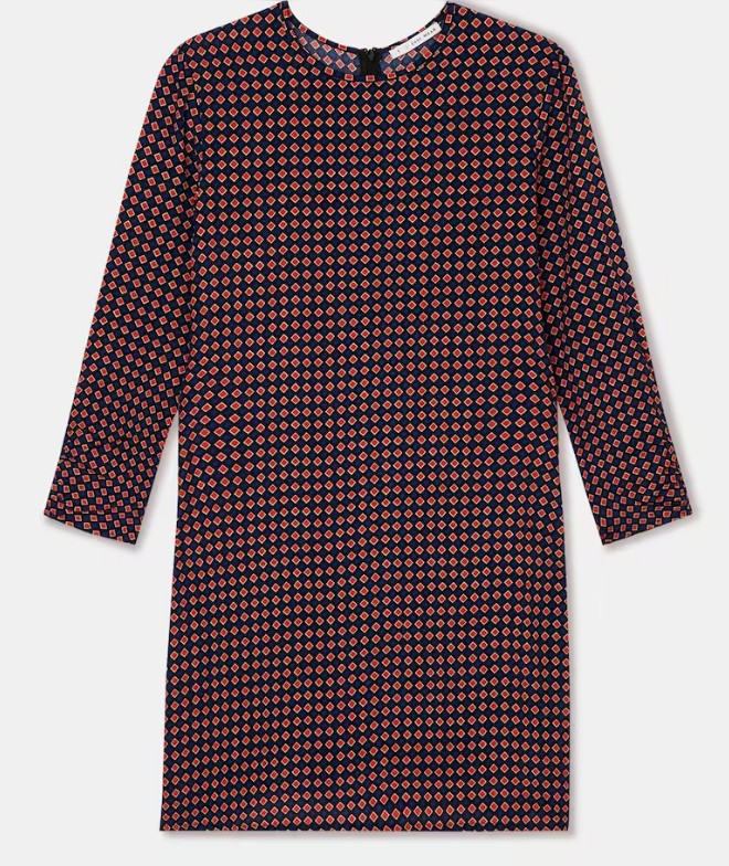 Vestido recto estampado