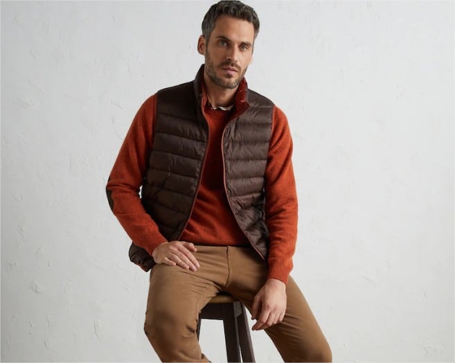 chaleco pluma natural lloyds