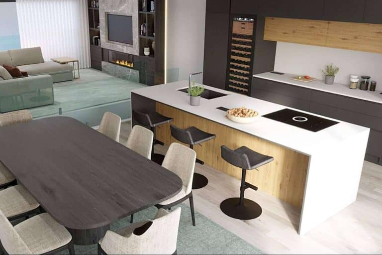 Cocinas con isla y decoración de baños con Decoradora