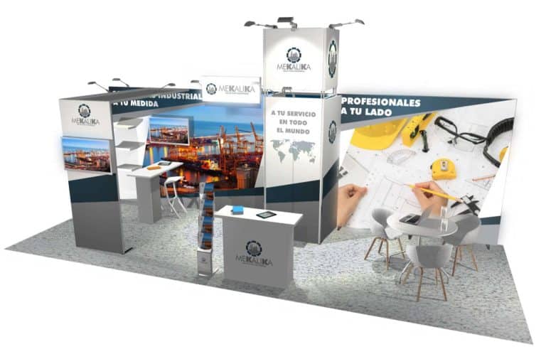 Fabricación de stands y displays modulares y reutilizables en Olika