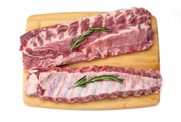 Ingredientes para hacer costillas de cerdo