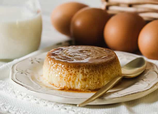 Ingredientes para realizar el flan