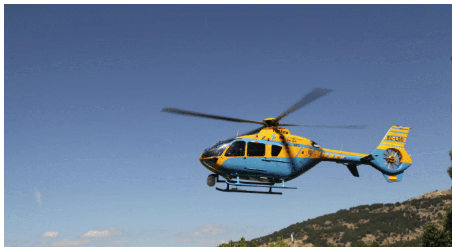 Así es el helicóptero Pegasus de la DGT que se ha estrellado en Madrid