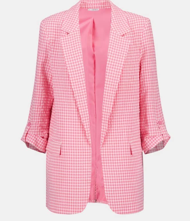 Blazer de mujer seersucker cuadro vichy el corte ingles
